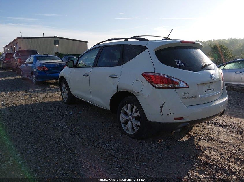 2011 Nissan Murano VIN JN8AZ1MU9BW059386 IAAI salvage auction — LEFT REAR, Salvage (Alabama), sold $1,175 on 2026-07-13 (photo 3)