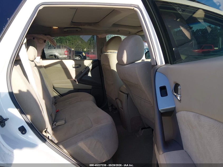 2011 Nissan Murano VIN JN8AZ1MU9BW059386 IAAI salvage auction — LEFT REAR, Salvage (Alabama), sold $1,175 on 2026-07-13 (photo 8)