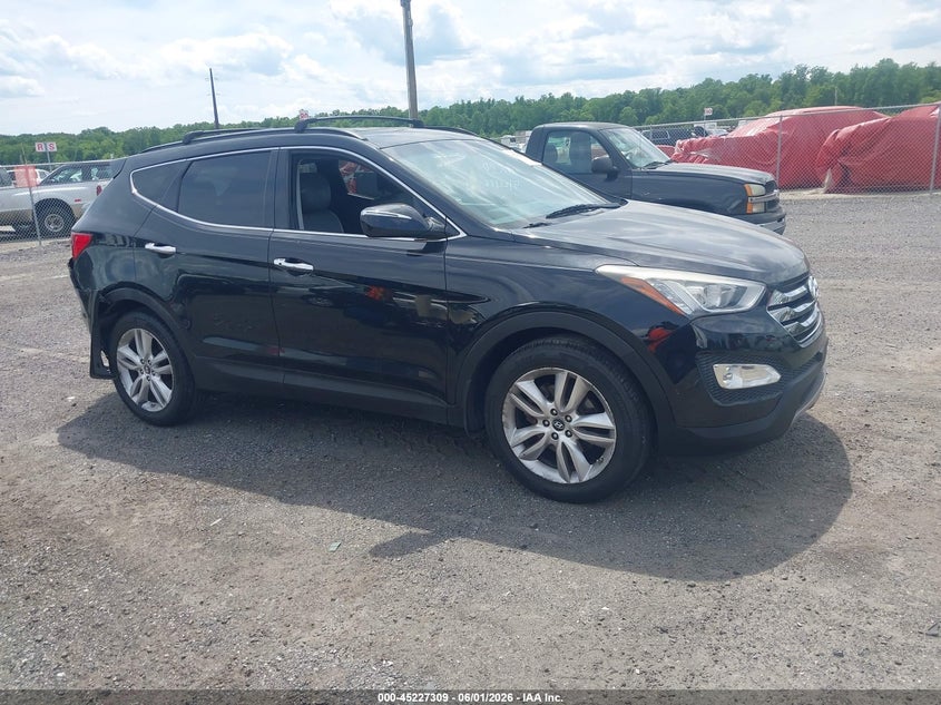 2013 Hyundai Santa fe VIN 5XYZU3LA9DG099662 IAAI salvage auction — REAR END, Salvage Title, sold $1,600 on 2026-07-13 (photo 1)