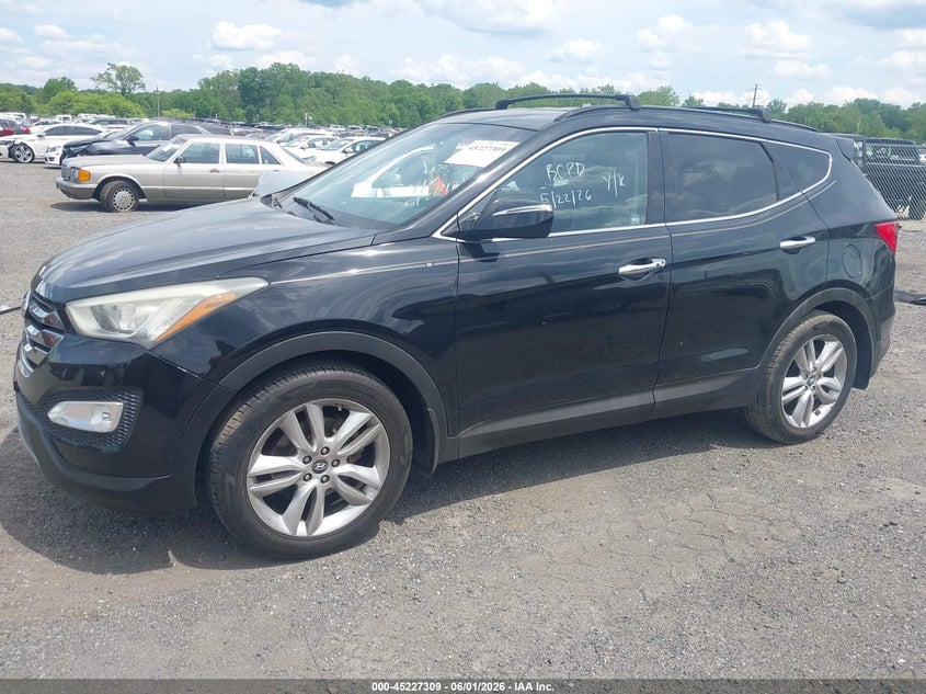 2013 Hyundai Santa fe VIN 5XYZU3LA9DG099662 IAAI salvage auction — REAR END, Salvage Title, sold $1,600 on 2026-07-13 (photo 2)