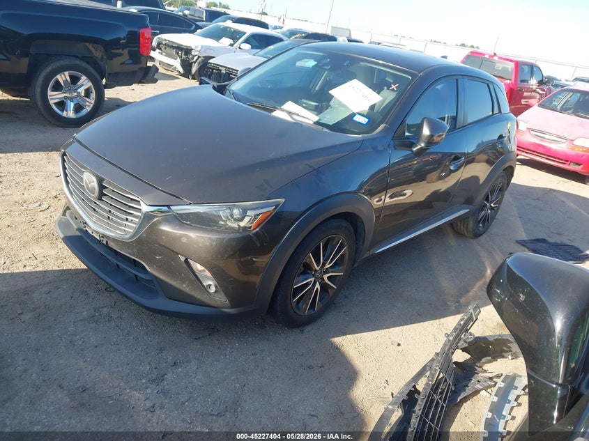 2016 Mazda Cx-3 VIN JM1DKBD76G0116294 IAAI salvage auction — RIGHT FRONT, Salvage Title, sold $1,700 on 2026-07-22 (photo 2)