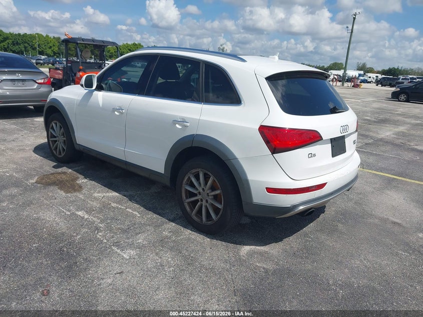 2017 Audi Q5 VIN WA1L2AFP5HA029334 IAAI salvage auction — NORMAL WEAR, Clear (Florida), sold $1,225 on 2026-07-16 (photo 3)