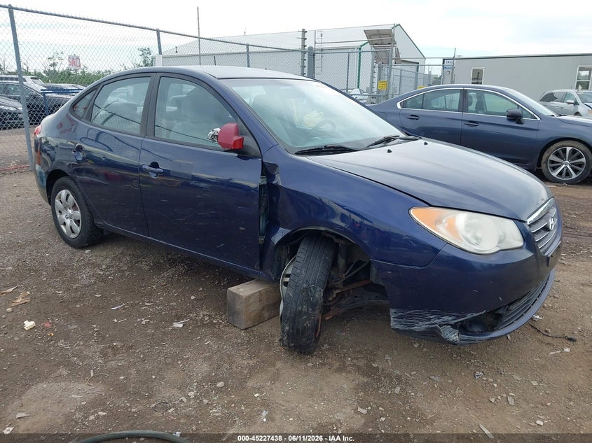 2009 Hyundai Elantra VIN KMHDU46D19U607534 IAAI salvage auction — LEFT & RIGHT, Salvage (Ohio), sold $300 on 2026-07-09 (photo 1)