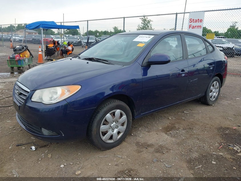 2009 Hyundai Elantra VIN KMHDU46D19U607534 IAAI salvage auction — LEFT & RIGHT, Salvage (Ohio), sold $300 on 2026-07-09 (photo 2)