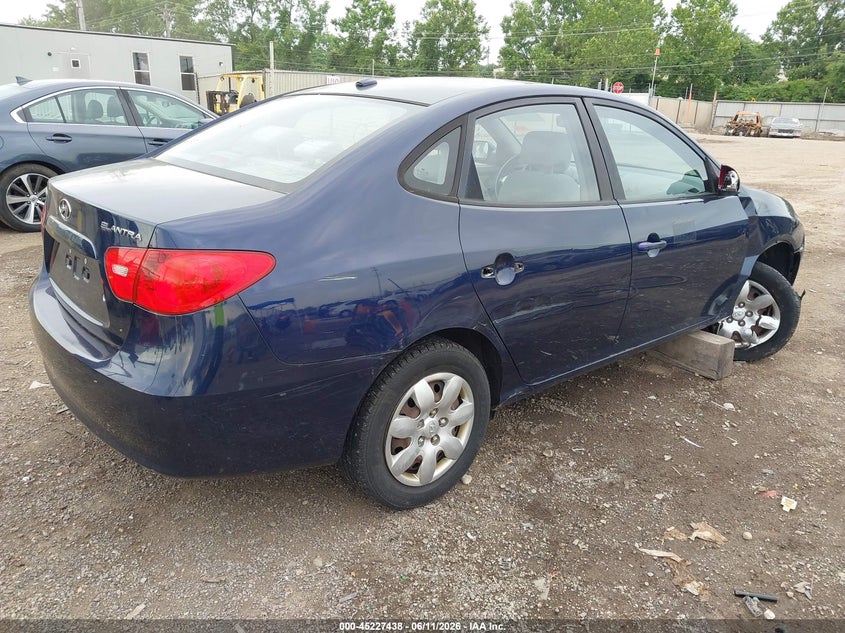 2009 Hyundai Elantra VIN KMHDU46D19U607534 IAAI salvage auction — LEFT & RIGHT, Salvage (Ohio), sold $300 on 2026-07-09 (photo 4)