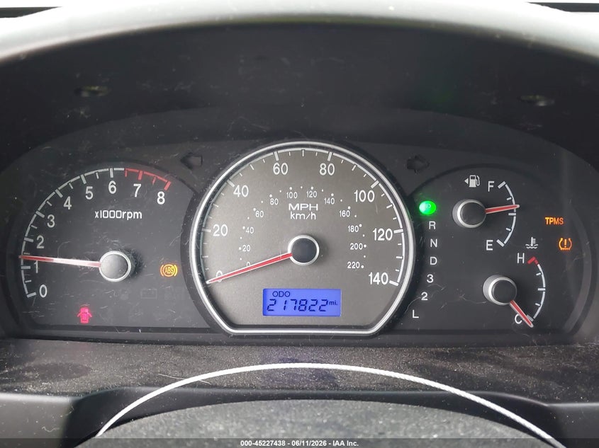 2009 Hyundai Elantra VIN KMHDU46D19U607534 IAAI salvage auction — LEFT & RIGHT, Salvage (Ohio), sold $300 on 2026-07-09 (photo 7)