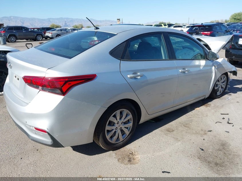 2021 Hyundai Accent VIN 3KPC24A60ME130584 IAAI salvage auction — FRONT END, Salvage Title, sold $525 on 2026-08-24 (photo 4)
