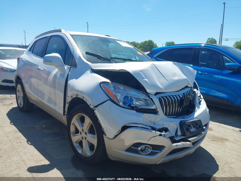 2015 Buick Encore VIN KL4CJCSB6FB062357 IAAI salvage auction — FRONT END, Salvage Title, sold $475 on 2026-07-07 (photo 1)