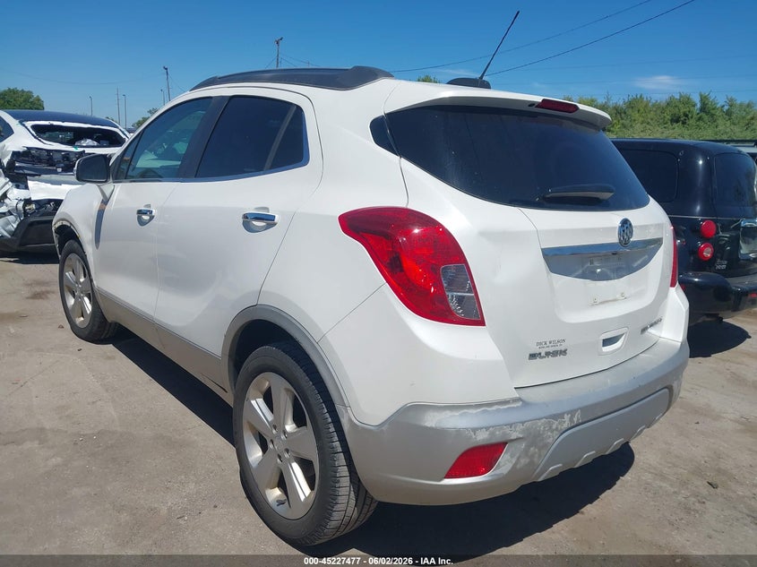 2015 Buick Encore VIN KL4CJCSB6FB062357 IAAI salvage auction — FRONT END, Salvage Title, sold $475 on 2026-07-07 (photo 3)
