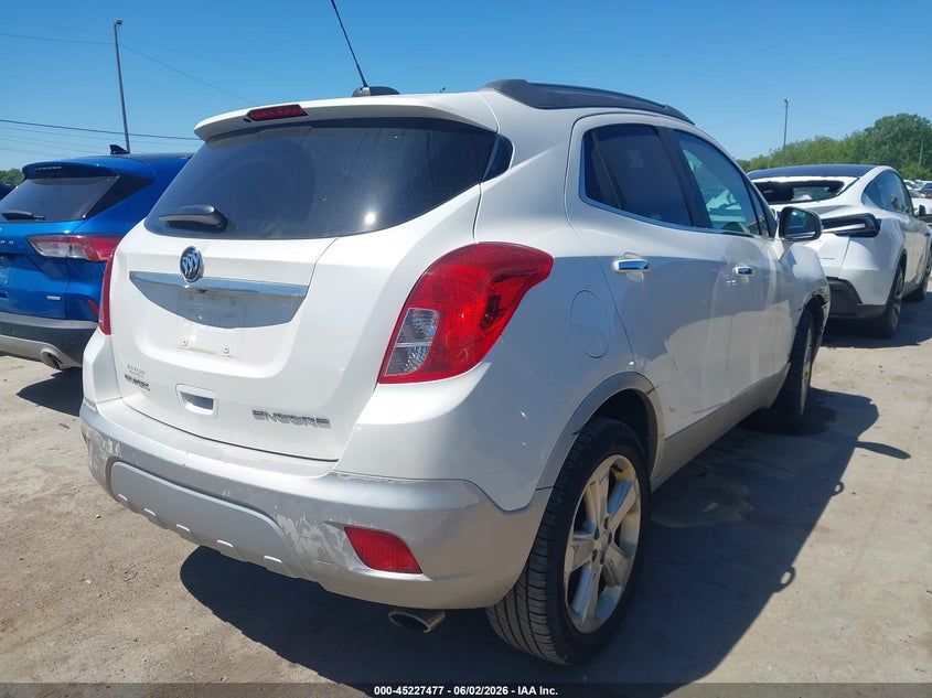 2015 Buick Encore VIN KL4CJCSB6FB062357 IAAI salvage auction — FRONT END, Salvage Title, sold $475 on 2026-07-07 (photo 4)