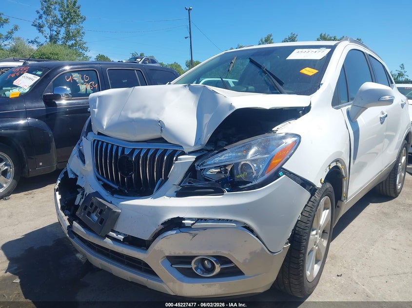 2015 Buick Encore VIN KL4CJCSB6FB062357 IAAI salvage auction — FRONT END, Salvage Title, sold $475 on 2026-07-07 (photo 6)