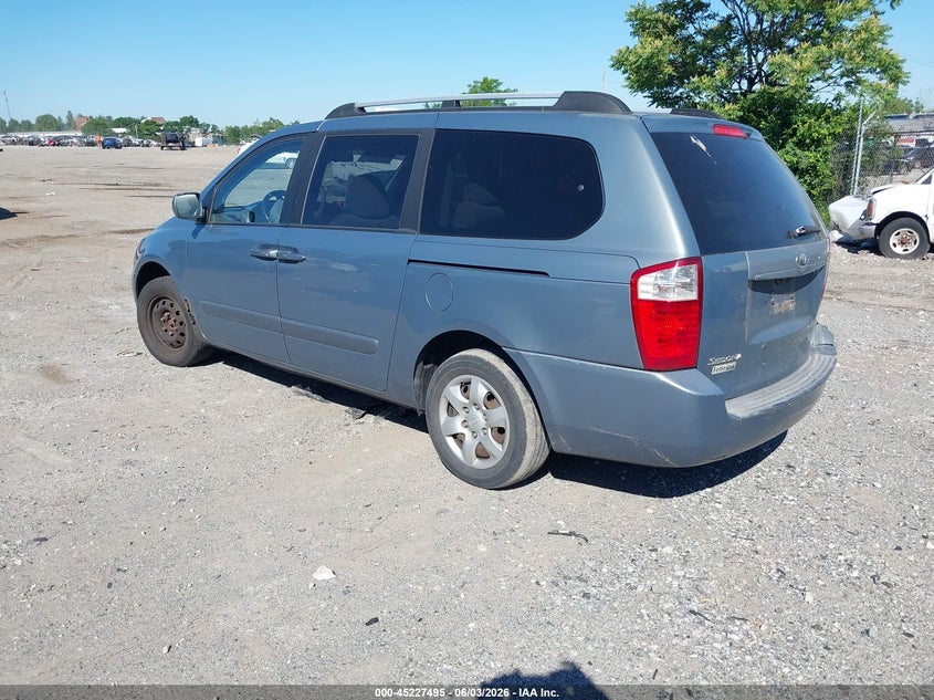 2008 Kia SEDONA VIN KNDMB233186212847 IAAI salvage auction — ELECTRICAL, Salvage (Pennsylvania), sold $225 on 2026-07-17 (photo 3)