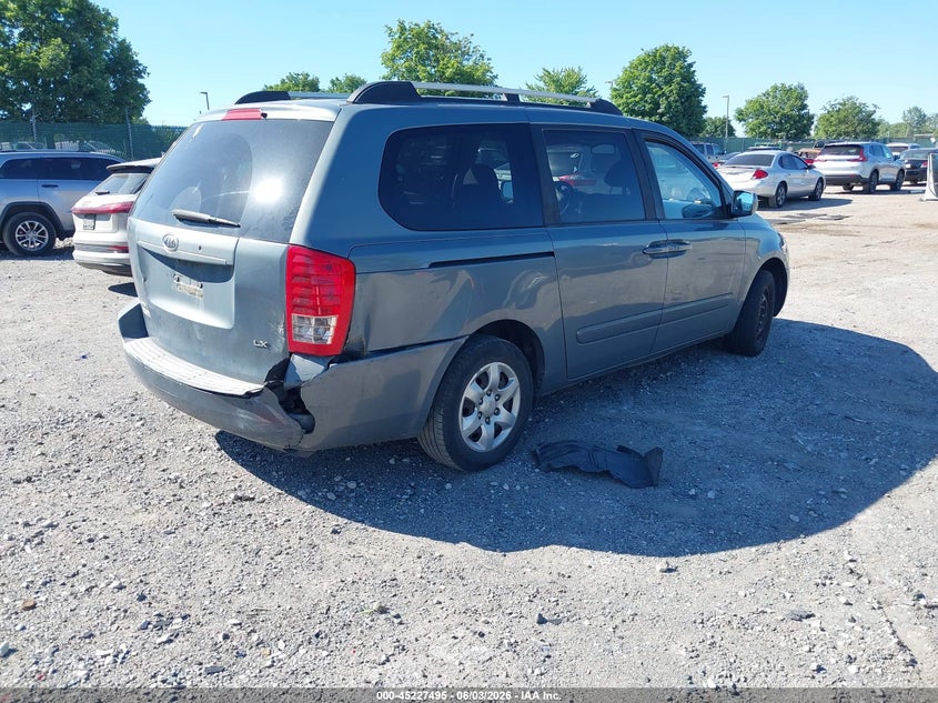 2008 Kia SEDONA VIN KNDMB233186212847 IAAI salvage auction — ELECTRICAL, Salvage (Pennsylvania), sold $225 on 2026-07-17 (photo 4)