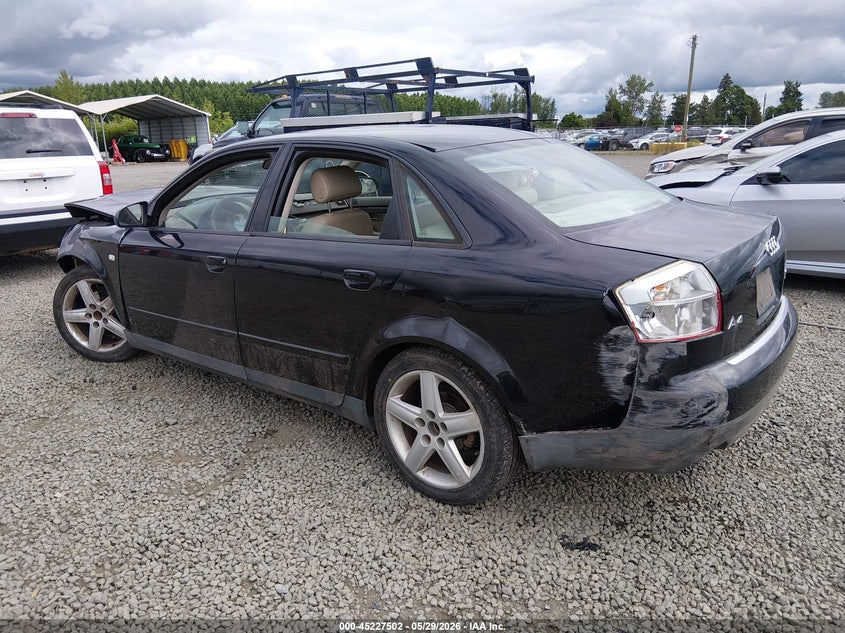 2003 Audi A4 VIN WAULC68E03A188568 IAAI salvage auction — FRONT & REAR, Salvage (Oregon), sold $200 on 2026-07-20 (photo 3)
