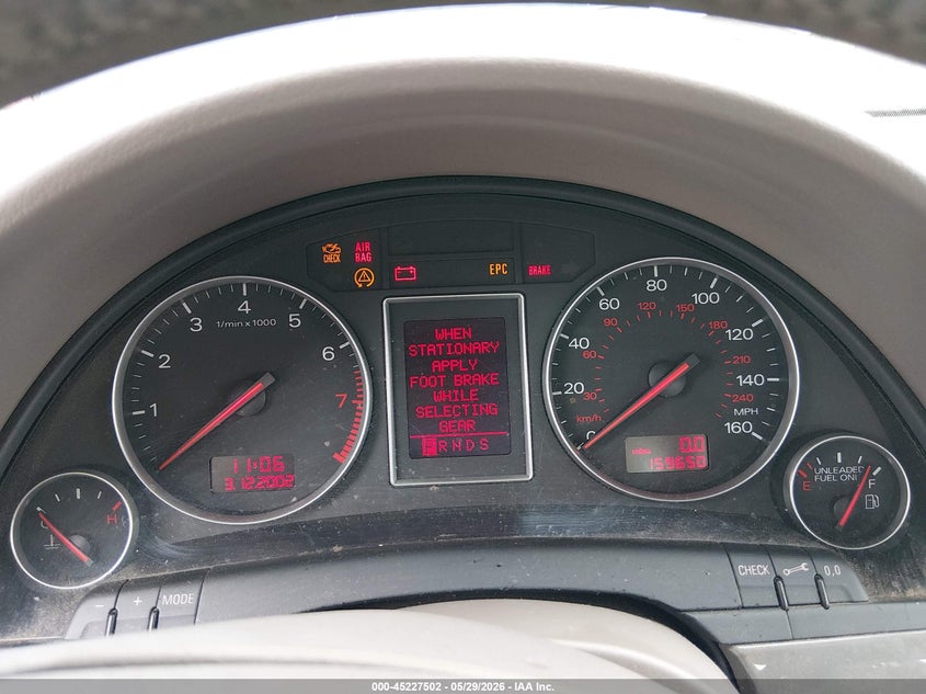 2003 Audi A4 VIN WAULC68E03A188568 IAAI salvage auction — FRONT & REAR, Salvage (Oregon), sold $200 on 2026-07-20 (photo 7)