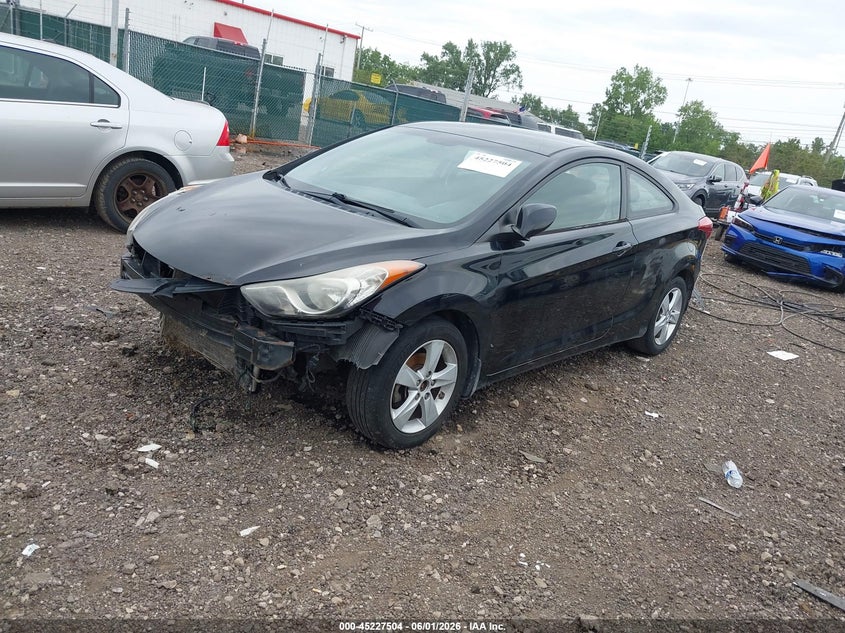 2013 Hyundai Elantra VIN KMHDH6AE9DU012889 IAAI salvage auction — FRONT & REAR, Salvage Title, sold $375 on 2026-07-08 (photo 2)