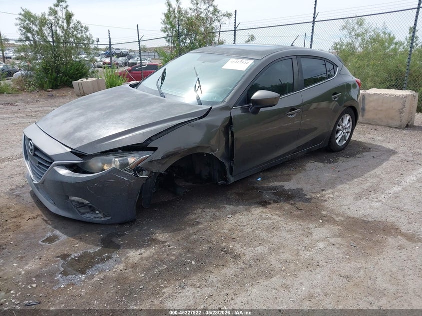 2014 Mazda 3 VIN JM1BM1L72E1161091 IAAI salvage auction — FRONT END, Salvage (New Mexico), sold $950 on 2026-07-20 (photo 2)