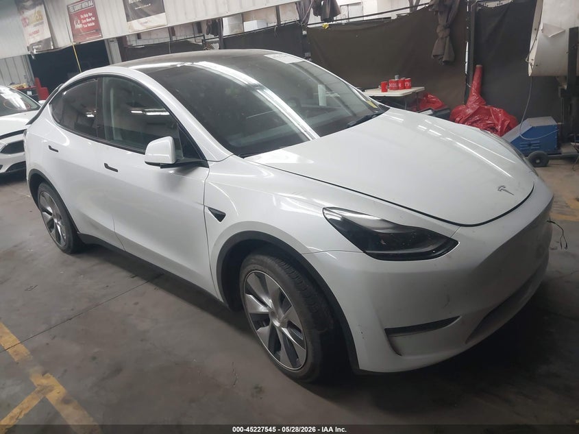 2023 Tesla Model y VIN 7SAYGDEE3PF608085 IAAI salvage auction — REAR END, Salvage Title, sold $9,200 on 2026-07-16 (photo 1)