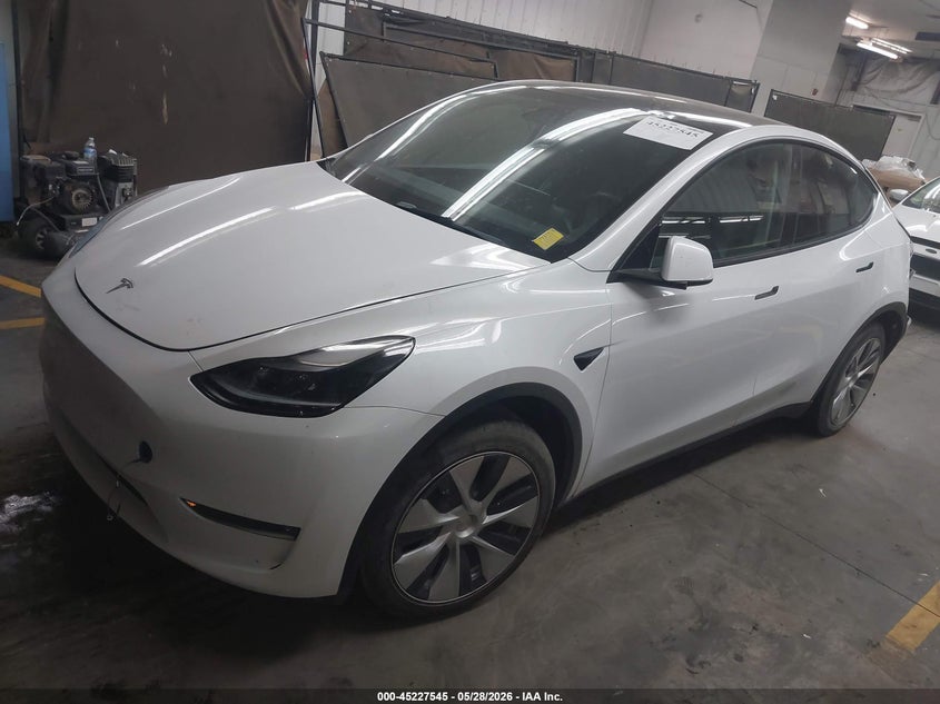 2023 Tesla Model y VIN 7SAYGDEE3PF608085 IAAI salvage auction — REAR END, Salvage Title, sold $9,200 on 2026-07-16 (photo 2)