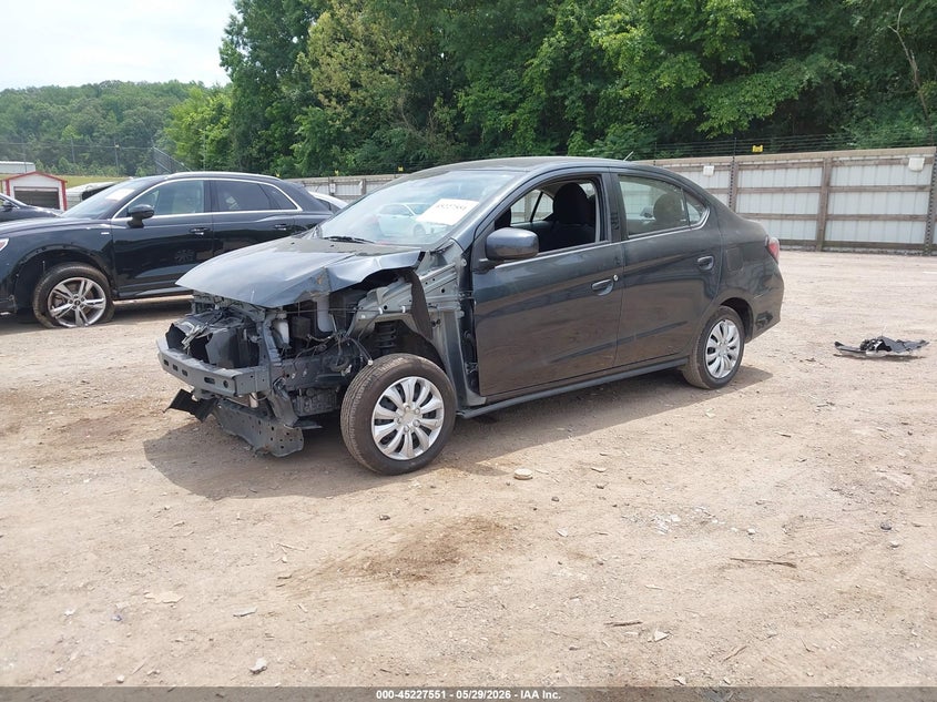 2024 Mitsubishi Mirage VIN ML32FUFJ5RHF06815 IAAI salvage auction — FRONT END, Salvage Title, sold $2,050 on 2026-07-25 (photo 2)