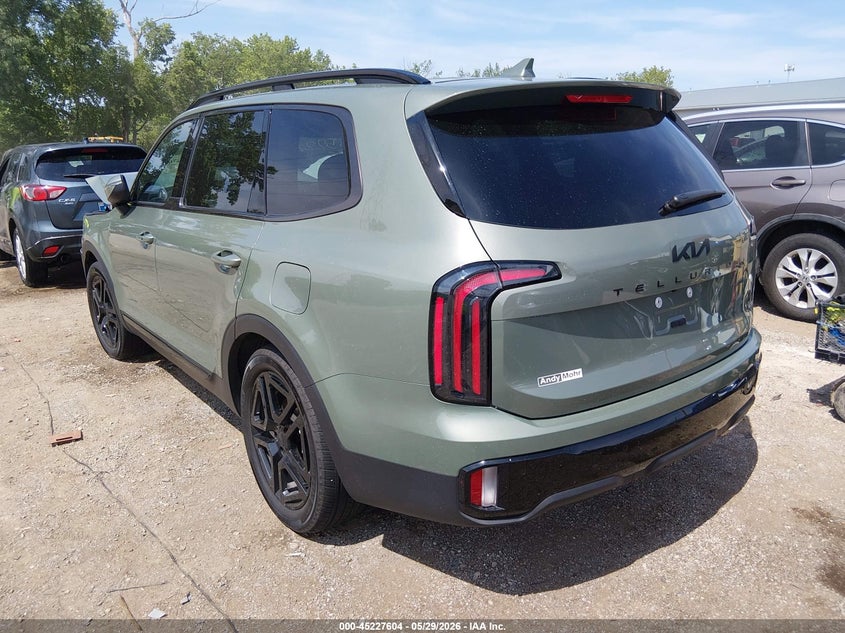 2025 Kia Telluride VIN 5XYP3DGC8SG623781 IAAI salvage auction — FRONT END, Salvage Title, sold $13,500 on 2026-07-22 (photo 3)