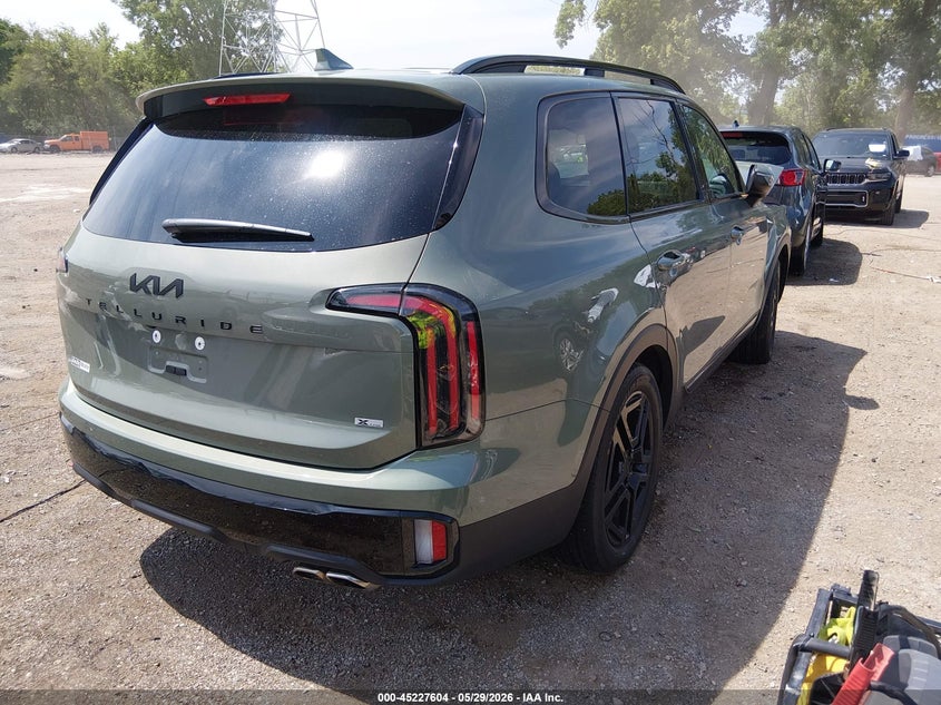 2025 Kia Telluride VIN 5XYP3DGC8SG623781 IAAI salvage auction — FRONT END, Salvage Title, sold $13,500 on 2026-07-22 (photo 4)