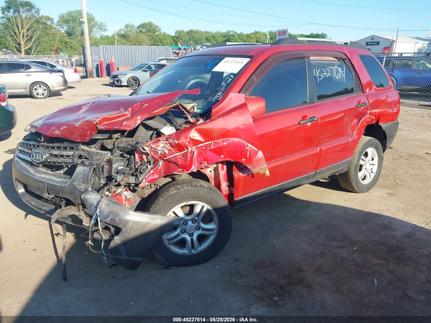2005 Kia Sportage VIN KNDJE723657062250 IAAI salvage auction — FRONT END, Clear (Indiana), sold $275 on 2026-07-07 (photo 2)