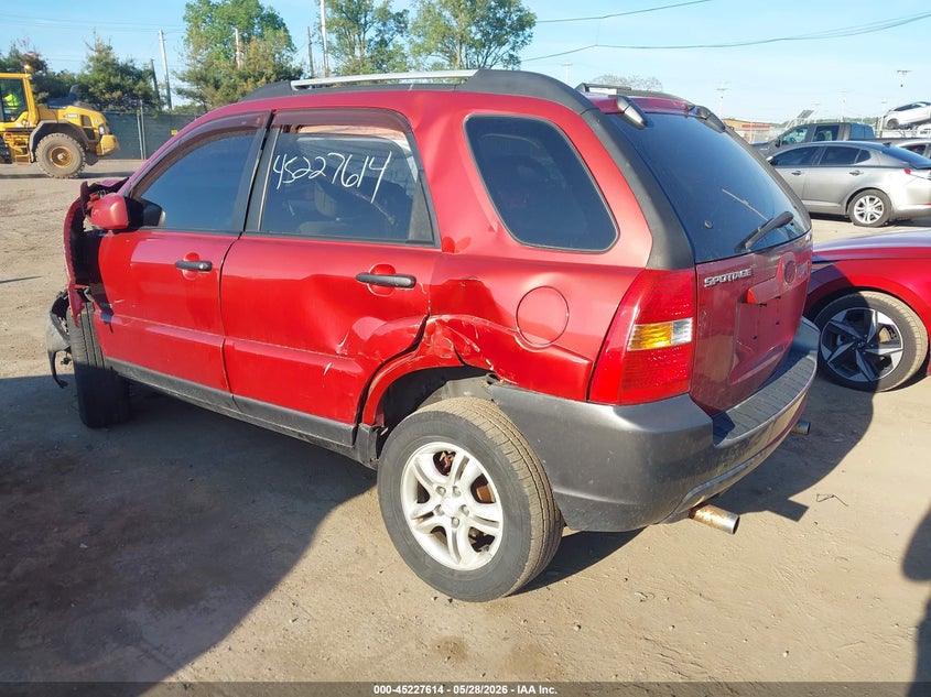2005 Kia Sportage VIN KNDJE723657062250 IAAI salvage auction — FRONT END, Clear (Indiana), sold $275 on 2026-07-07 (photo 3)