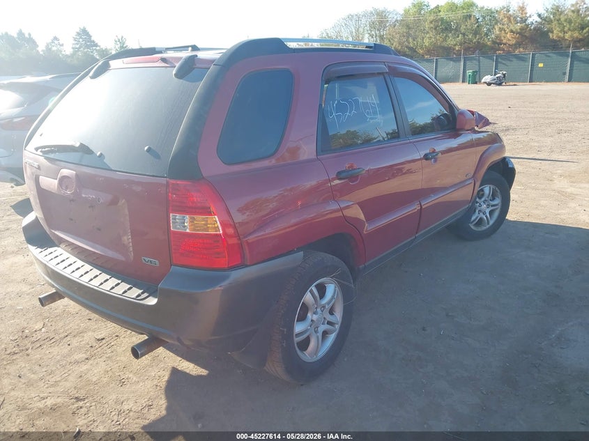 2005 Kia Sportage VIN KNDJE723657062250 IAAI salvage auction — FRONT END, Clear (Indiana), sold $275 on 2026-07-07 (photo 4)