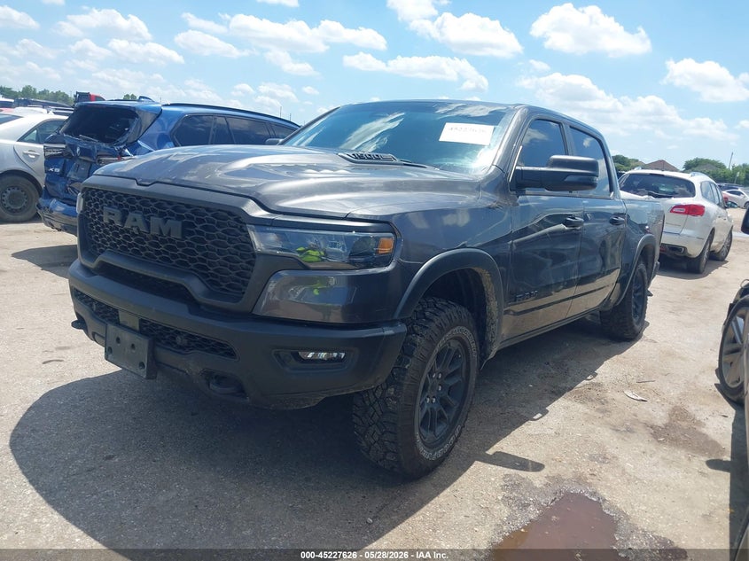 2025 Ram 1500 VIN 1C6SRFLP7SN645543 IAAI salvage auction — RIGHT REAR, Salvage Title, sold $19,200 on 2026-08-03 (photo 2)