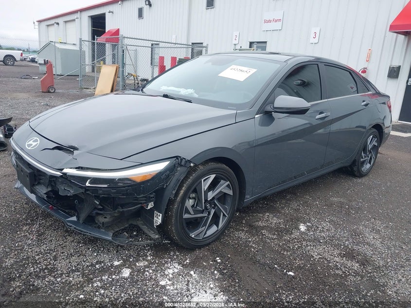 2025 Hyundai Elantra VIN KMHLP4DG9SU992721 IAAI salvage auction — FRONT END, Bill Of Sale (Washington), sold $6,200 on 2026-07-07 (photo 2)