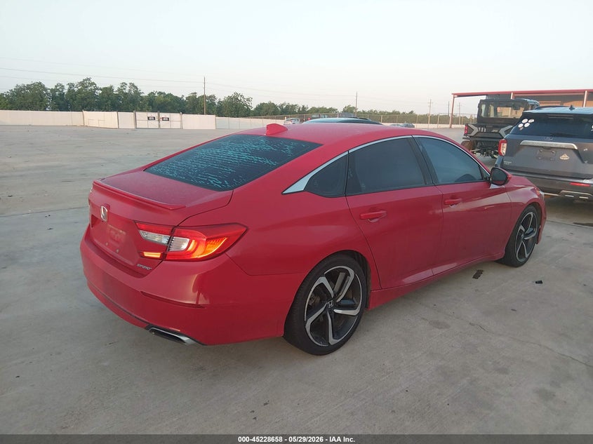 2019 Honda Accord VIN 1HGCV1F38KA062993 IAAI salvage auction — HAIL, Original (Texas), sold $9,000 on 2026-08-28 (photo 4)