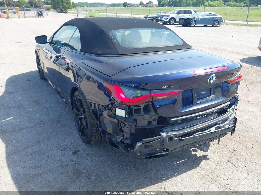 2023 BMW 4er VIN WBA63AT09PCL24959 IAAI salvage auction — REAR END, Salvage (Illinois), sold $16,200 on 2026-07-22 (photo 3)