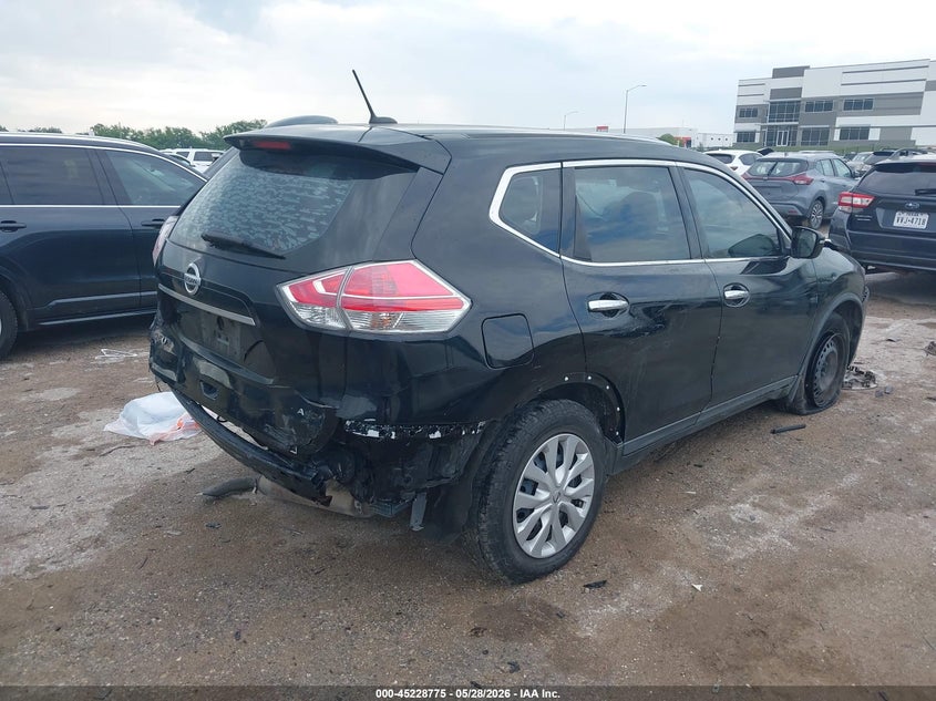2015 Nissan Rogue VIN KNMAT2MVXFP539738 IAAI salvage auction — FRONT & REAR, Salvage (Texas), sold $1,000 on 2026-07-07 (photo 4)