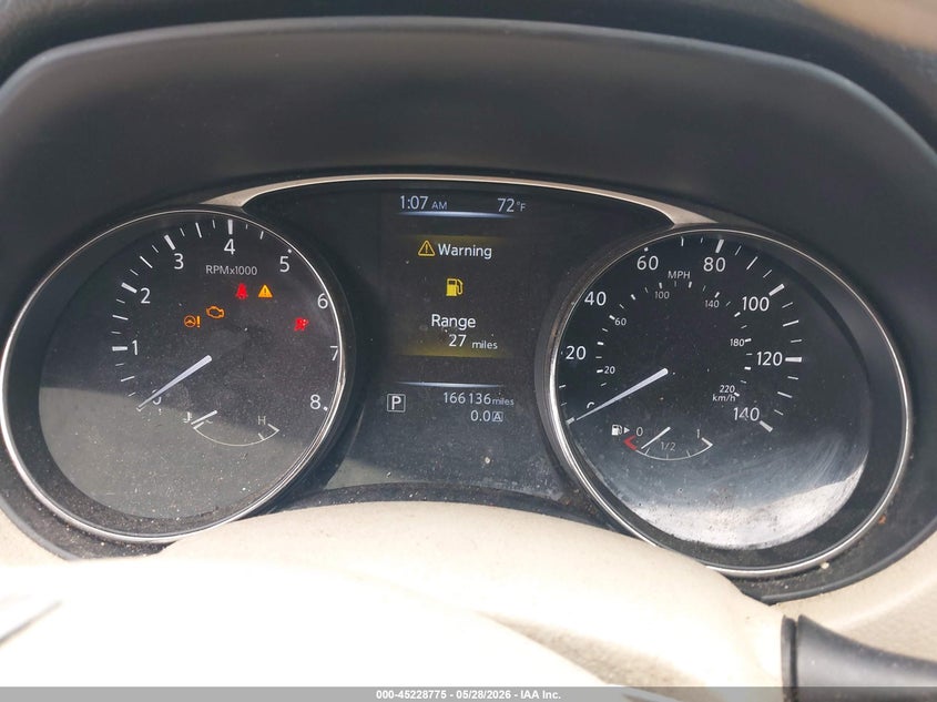 2015 Nissan Rogue VIN KNMAT2MVXFP539738 IAAI salvage auction — FRONT & REAR, Salvage (Texas), sold $1,000 on 2026-07-07 (photo 7)