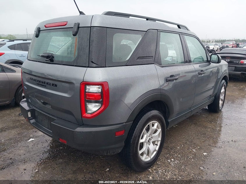 2022 Ford Bronco sport VIN 3FMCR9A67NRD35639 IAAI salvage auction — HAIL, Salvage Title, sold $9,550 on 2026-08-21 (photo 4)