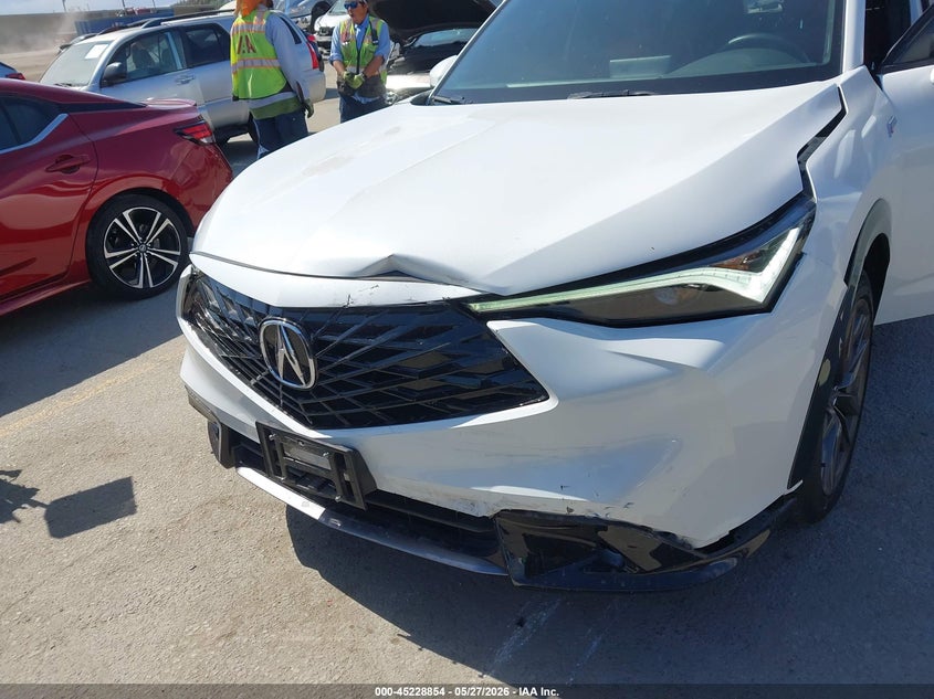 2025 Acura Adx VIN 3HDSA1H59SM701372 IAAI salvage auction — FRONT & REAR, Salvage (California), sold $8,000 on 2026-08-09 (photo 6)
