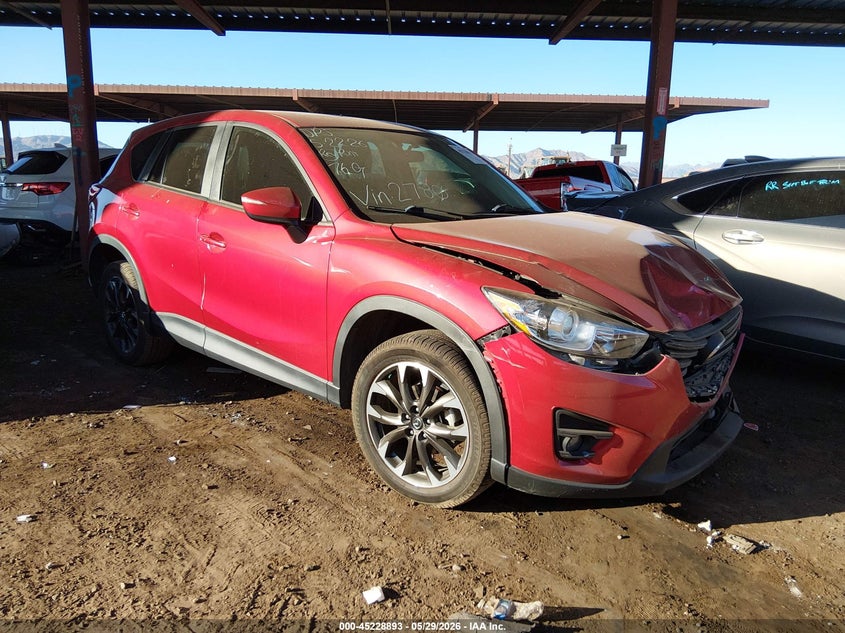 2016 Mazda Cx-5 VIN JM3KE2DY7G0802780 IAAI salvage auction — FRONT END, Salvage Title, sold $2,650 on 2026-07-28 (photo 1)