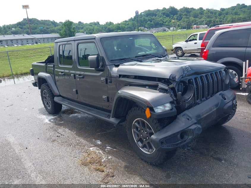 2021 Jeep Gladiator VIN 1C6HJTAG9ML532551 IAAI salvage auction — RIGHT FRONT, Salvage (Illinois), sold $13,675 on 2026-07-28 (photo 1)