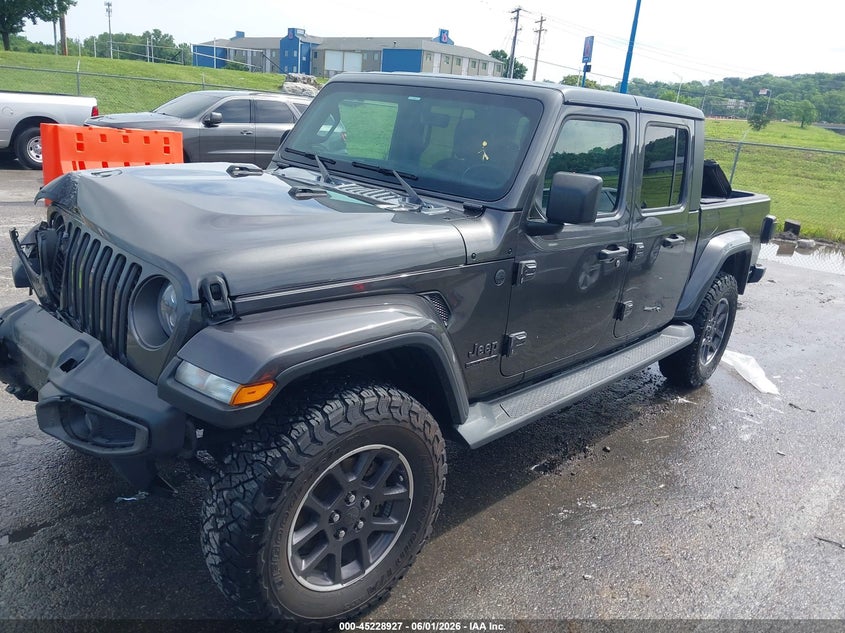 2021 Jeep Gladiator VIN 1C6HJTAG9ML532551 IAAI salvage auction — RIGHT FRONT, Salvage (Illinois), sold $13,675 on 2026-07-28 (photo 2)