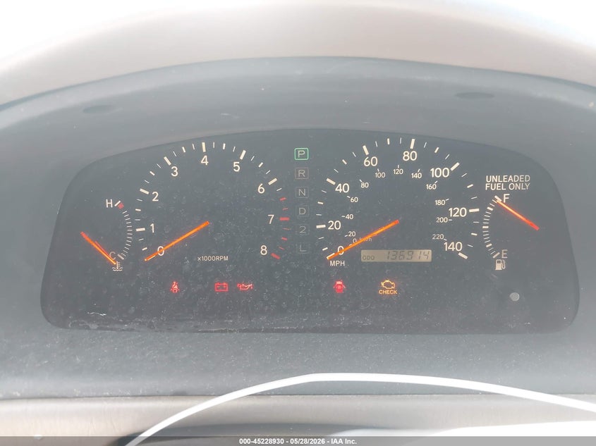 1999 Lexus ES VIN JT8BF28G8X0198369 IAAI salvage auction — FRONT END, Salvage (California), sold $525 on 2026-07-28 (photo 7)