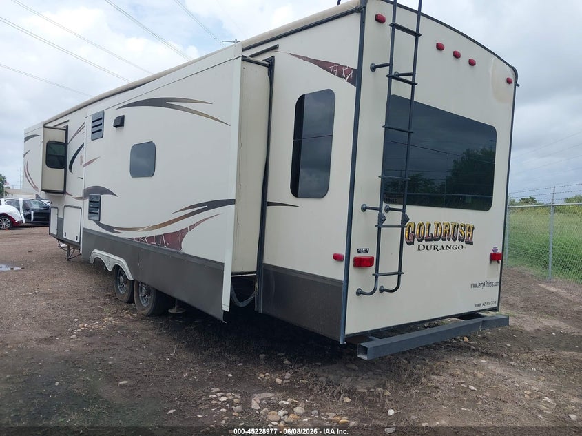 2014 Kz-rv Durango 345se VIN 4EZFV3622E6097906 IAAI salvage auction — REAR END, Original (Texas), sold $4,400 on 2026-09-22 (photo 3)