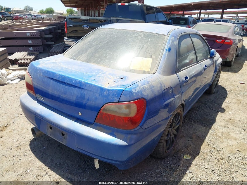 2002 Subaru Impreza VIN JF1GD29692G516668 IAAI salvage auction — NORMAL WEAR, Clear-Dealer Only (Arizona), sold $325 on 2026-07-14 (photo 4)