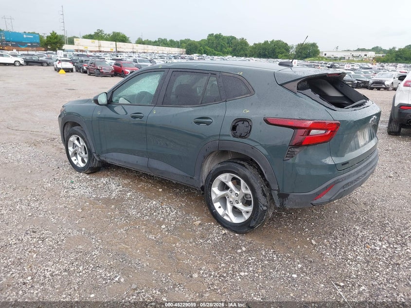 2025 Chevrolet Trax VIN KL77LFEPXSC122006 IAAI salvage auction — HAIL, Salvage Title, sold $4,050 on 2026-07-20 (photo 3)