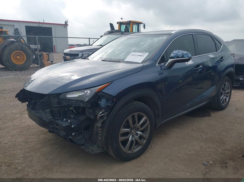 2015 Lexus Nx VIN JTJYARBZ4F2013702 IAAI salvage auction — RIGHT FRONT, Original (Texas), sold $6,150 on 2026-07-14 (photo 2)