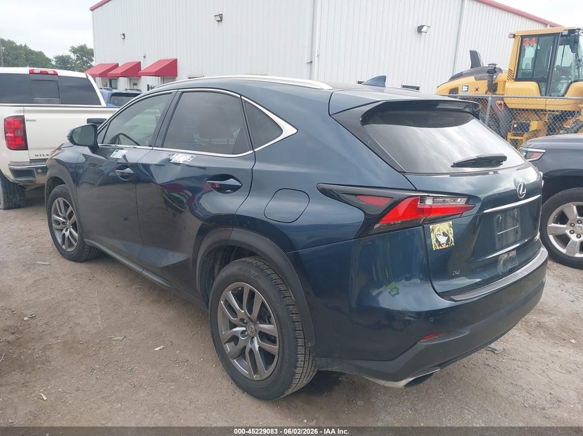 2015 Lexus Nx VIN JTJYARBZ4F2013702 IAAI salvage auction — RIGHT FRONT, Original (Texas), sold $6,150 on 2026-07-14 (photo 3)