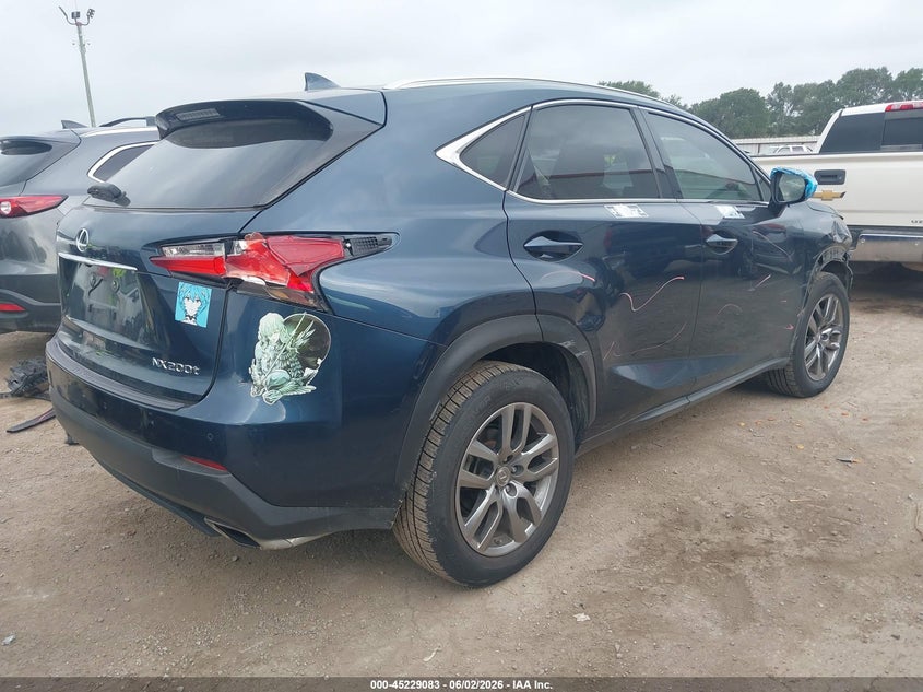 2015 Lexus Nx VIN JTJYARBZ4F2013702 IAAI salvage auction — RIGHT FRONT, Original (Texas), sold $6,150 on 2026-07-14 (photo 4)