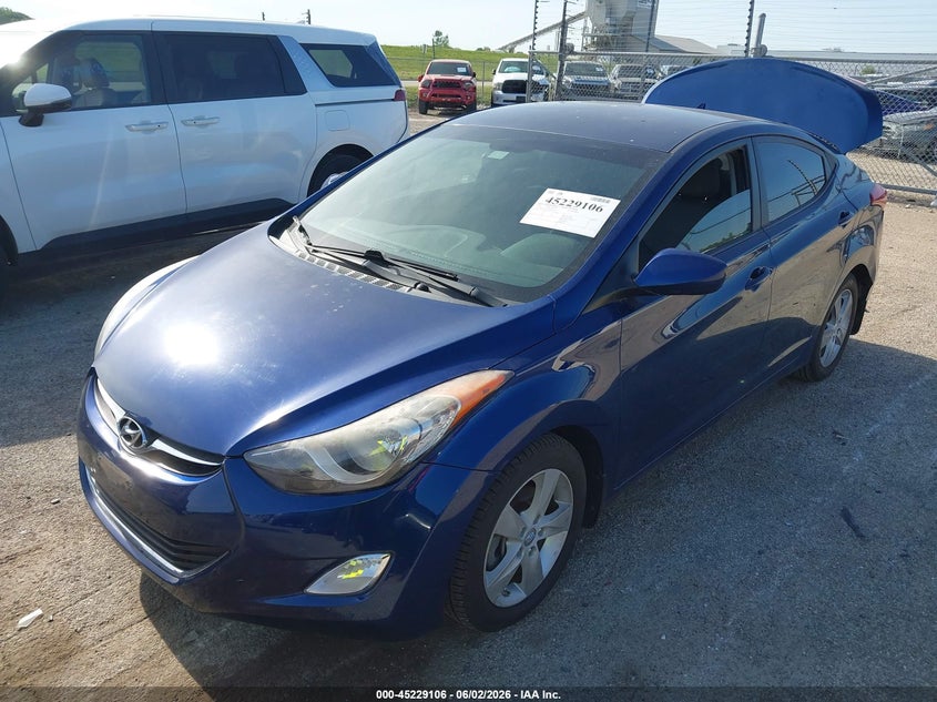 2013 Hyundai Elantra VIN KMHDH4AE8DU874893 IAAI salvage auction — REAR END, Salvage (Illinois), sold $750 on 2026-07-22 (photo 2)