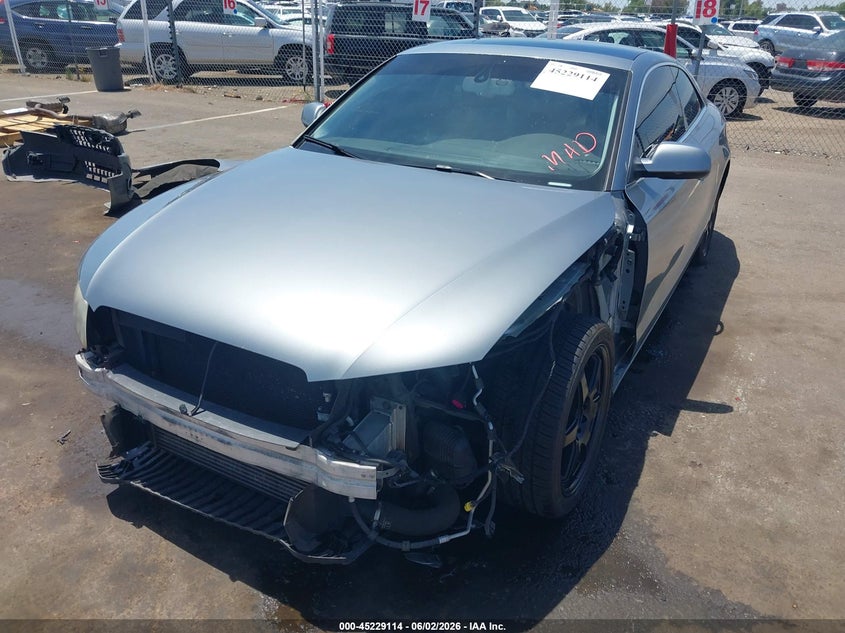 2011 Audi A5 VIN WAULFAFR2BA014807 IAAI salvage auction — FRONT END, Salvage (California), sold $775 on 2026-07-08 (photo 2)