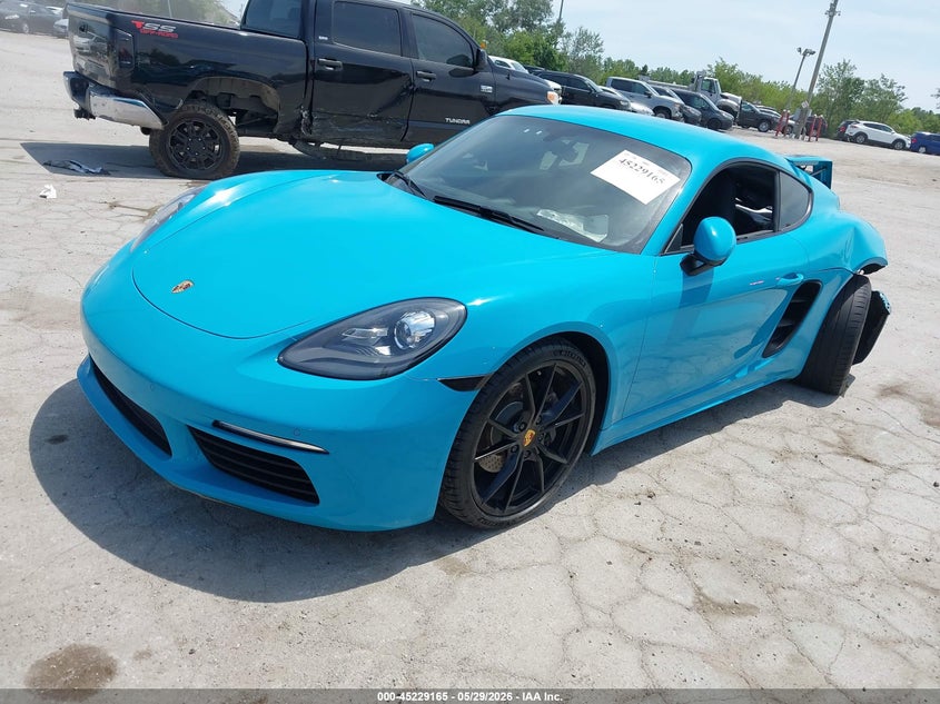 2017 Porsche 718 cayman VIN WP0AA2A82HS270784 IAAI salvage auction — REAR END, Salvage (Illinois), sold $13,250 on 2026-08-11 (photo 2)